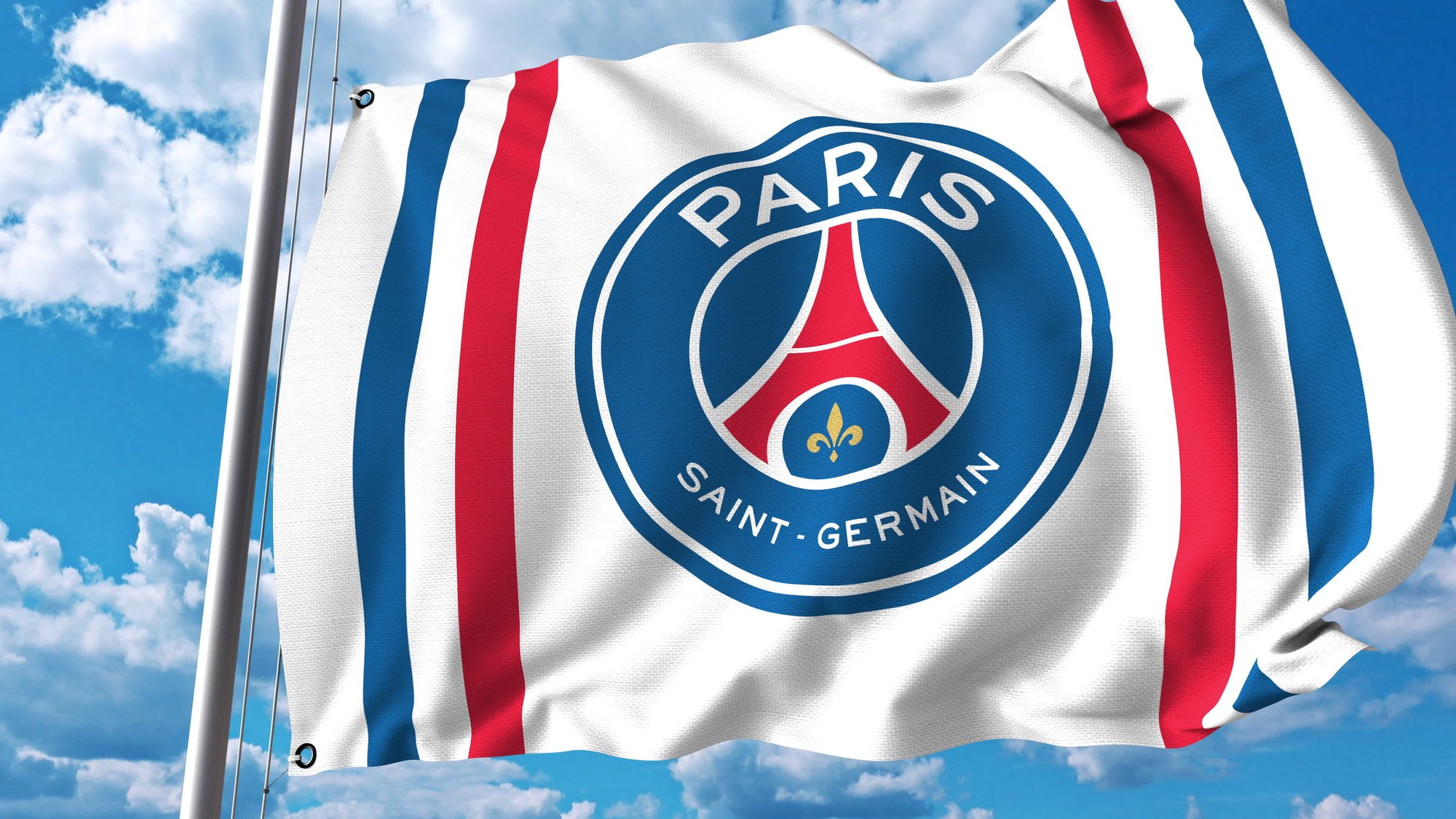 Флаг команды Париж сен-Жермен